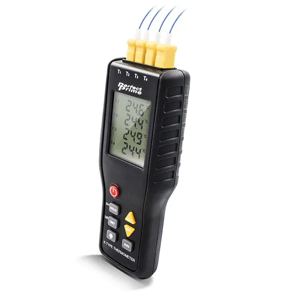 4 Channels Thermocouple Thermometer