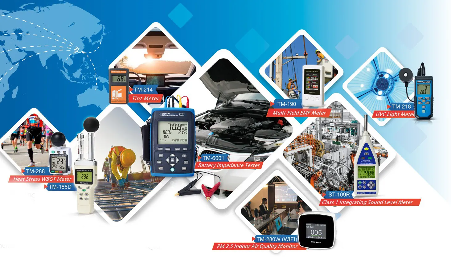 Tenmars - Environmental & Electrical Analyzers
